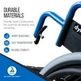 thumbnail image 6 of Dynarex DynaRide Pediatric Wheelchair - Detachable Swing-Away Foot Rests and Flip-Back Padded Armrests, Calf Strap, Seatbelt - 12" x 12" Seat, 1 Wheelchair, 6 of 7