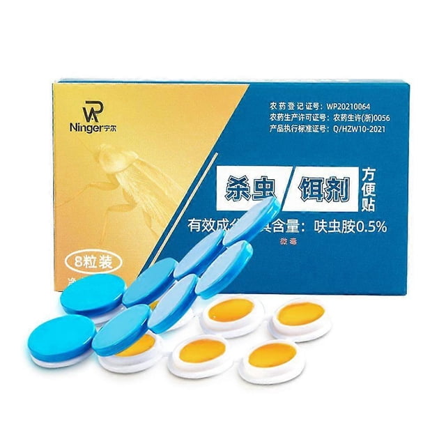 24PCS/Lot Effective Cockroach Killer Bait Sticker Bait Special Insecticide Bug Beetle Reject Pest Control