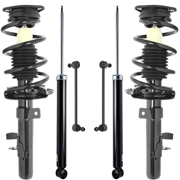 Detroit Axle - Front 6pc Struts Kit for 2013 Ford Escape, Struts w/Coil Spring Sway Bars Rear Shock Absorbers Replacement Suspension
