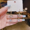 thumbnail image 1 of WILLBEST Conjunto De Aretes De Moda Para Mujer, Aretes Colgantes Con Borlas Y Pétalos., 1 of 4