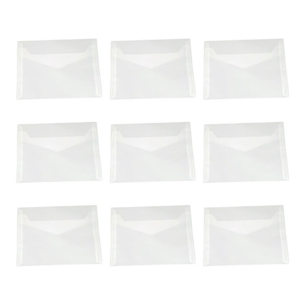 EeaseMX 50 sobres de invitación translúcidos de vitela de 12,5 x 17,5 cm, para regalo multifunción.