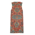 thumbnail image 3 of Bohemian style Spring Summer Dresses for Women Fashion T-shirt Dress Casual Sleeveless Loose Sundress with Pockets, 3 of 5