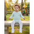 thumbnail image 6 of RUINIXCW Nebworn Baby Girl Boy Spring Fall Winter Clothes Infant Baby Striped Bubble Romper Long Sleeve Peter Pan Doll Collar Bodysuit Bodysuit Playsuit, 6 of 9