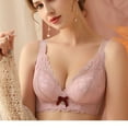 thumbnail image 2 of Ltctricy Push up Bras for Women Comfortable Padded Lifting Full Coverage Floral Lace Bralettes Supportive Everyday Bras, 2 of 7