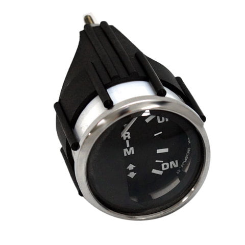 Faria Boat Trim Gauge GPC610B | Mercury Euro SS Black 2 Inch