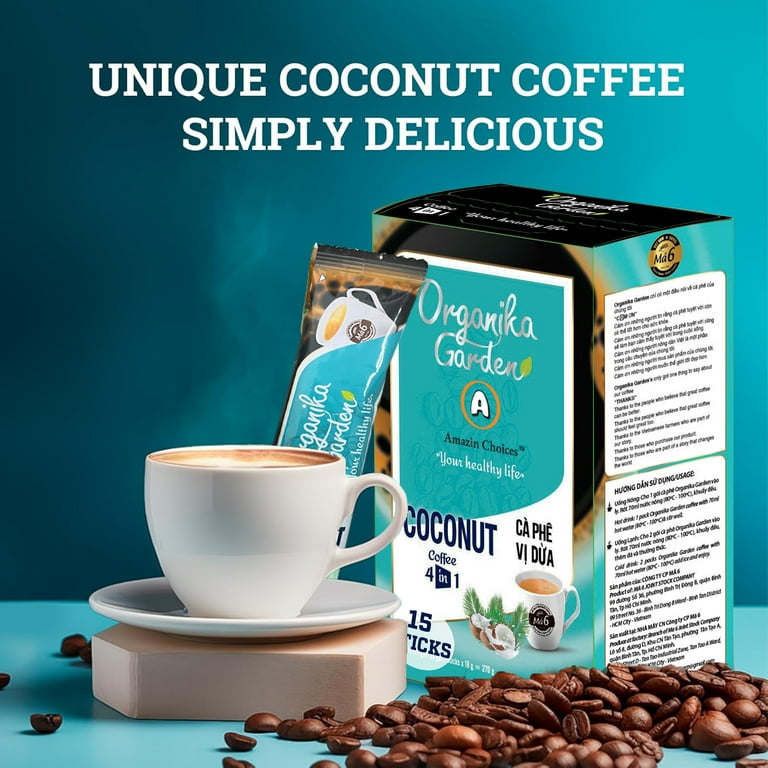 Amazin Choices 4-in-1 Vietnamese Instant Coconut Coffee with