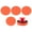 Orange, variant on Monyance Polishing Pad with Handle 6pcs Car Polishing Buffing Pads Sponge Waxing Pads with Handle(3.74X3.74X0.98Inches)