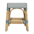 thumbnail image 3 of Butler Specialty Company Robias Rattan 18" Dining Stool - White / Navy, 3 of 6
