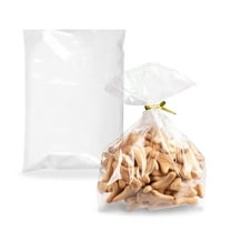 Clear Plastic Bags for Packaging, 5 x 7 Inches. Pack of 1000 Polyethylene Flat Clear Bakery Bags with Open Top. 4 Mil Tear Resistant Plastic Pouches for Popcorn, Homemade Bread and Cookies