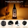 thumbnail image 4 of Portable Cordless Lantern Outdoor Table Lamp, Long-Lasting 3500mAh Battery, 4 of 9