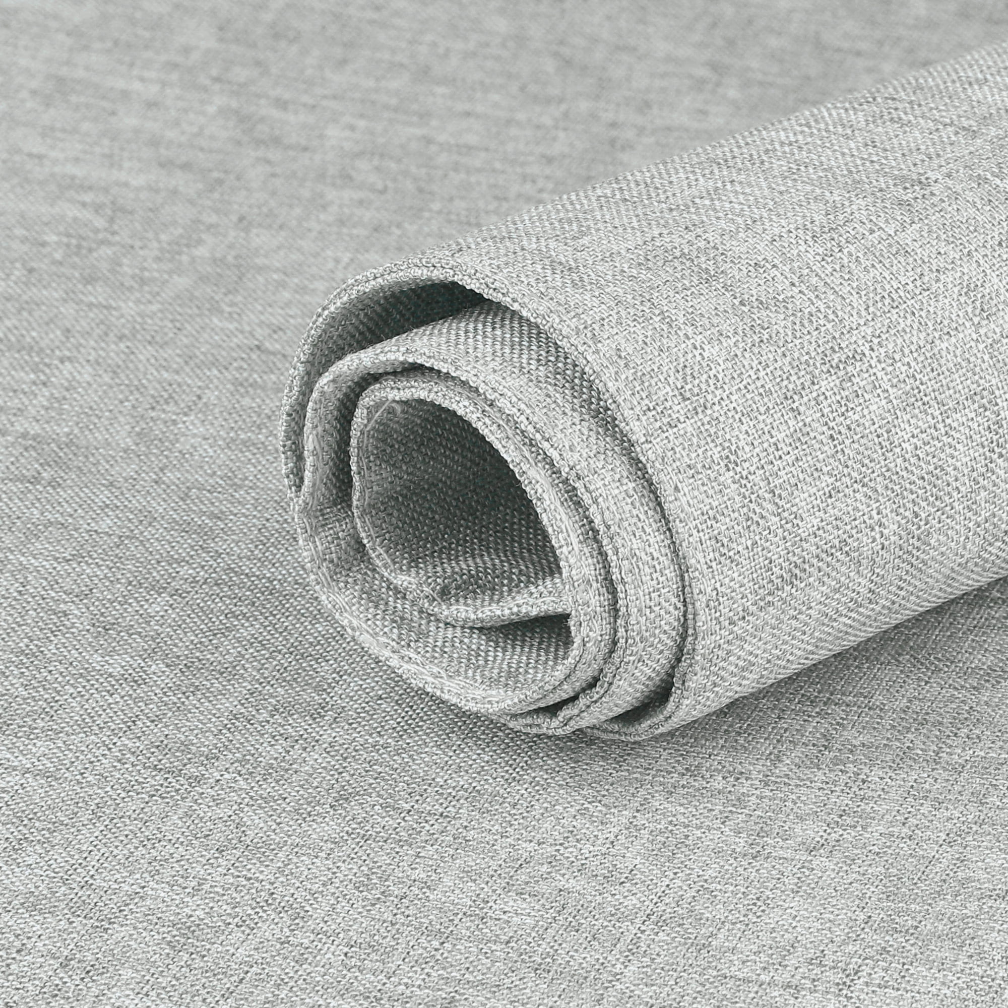 Unique Bargains Placemats Set of 6 Heat Resistant Place Imitation Linen Place Table Mats Light Grey