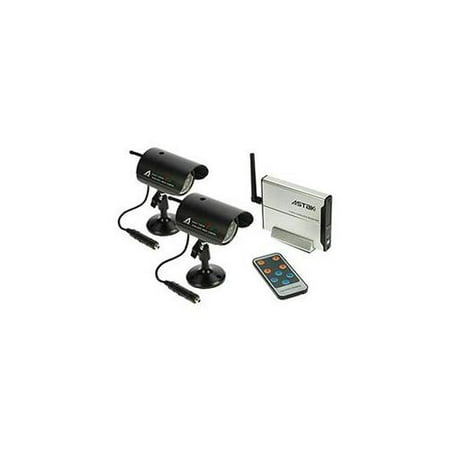 ASTAK CM-818C2 - Surveillance camera - weatherproof - color (Day&Night) - 380 TVL - audio - DC 8 V (pack of 2)
