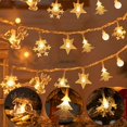 thumbnail image 3 of Árbol de copos de nieve con luz LED, decoración navideña 2024, guirnalda colgante para el hogar, adorno para árbol de Navidad, regalo de Navidad, Año Nuevo, 3 of 5