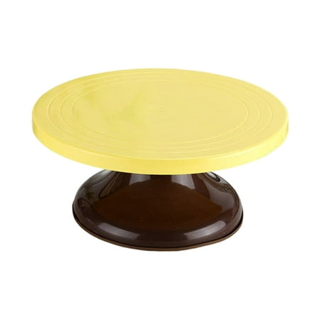 

Mightlink Revolving Cake Stand Stable Base Flexible Low Noise Non-slip DIY Baking 10.6-inch Rotating Cake Turntable Cupcake Decorating Supplies for Home