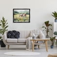 thumbnail image 3 of Stupell Industries Horses in Spring Meadow Animals & Insects Painting Black Floater Framed Canvas Art Print Wall Art, 31 x 25, 3 of 10