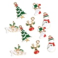 thumbnail image 3 of 2x 20x Navidad Mezclado Chapado en Oro Colgante Joyería Artesanía Resultados, 3 of 9