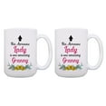 thumbnail image 1 of ThisWear Granny Mugs This Awesome Lady Is One Amazing Granny Coffee Mug Thank You Grandmother Gifts from Grandchildren 2 Pack 15oz Coffee Mugs, 1 of 4