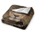 thumbnail image 2 of Lion Throw Blankets for Adults Men Girls Boys Winter Couch Bed Soft Cozy Warm Lightweight Fleece Flannel Travel Lap Blanket Lion, 2 of 6