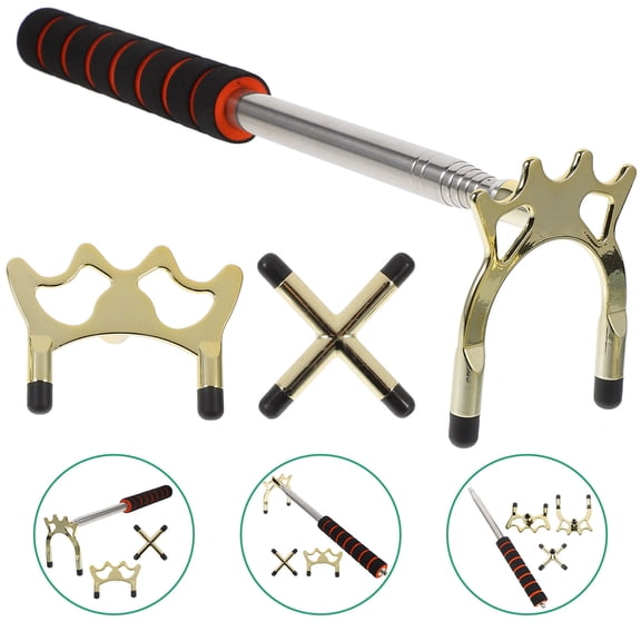 HONMEET Stainless Steel Billiards Bridge Attachment for Indoor Pool Game Accessories, 1 Set for Men and Adults