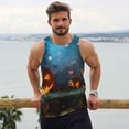 thumbnail image 5 of Rocae Spooky Halloween for Men's Workout Tank Top Men's Running Tank Top Dry Fit Athletic Workout Tank TopsSmall, 5 of 9