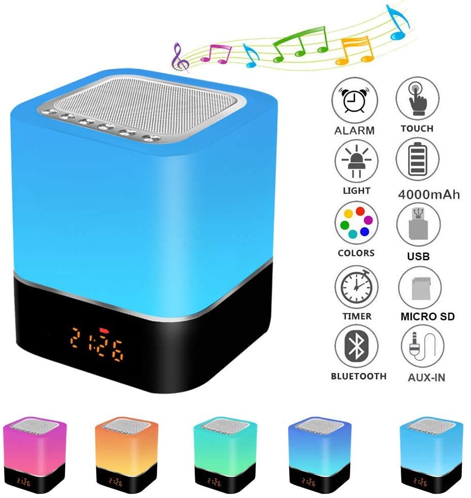 color changing touch speaker