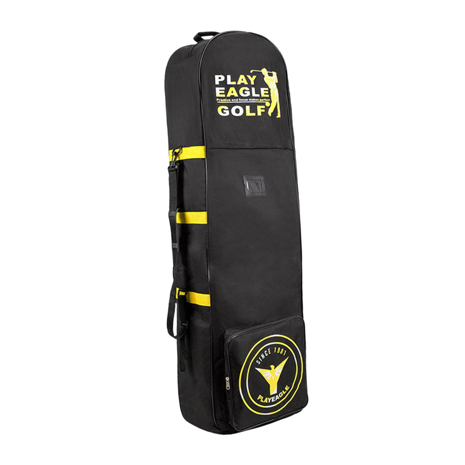 harayaa Airline Golf Travel Bag Golf Travel Cover Zipper Foldable Storage Bag Golf Clubs Yellow