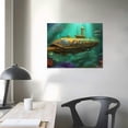 thumbnail image 3 of Nawypu Nautilus Jules Verne Submarine Poster Canvas Painting Print Wall Art PictureCanvas Painting Posters Poster for Room Aesthetic Posters &amp; Prints on Canvas Wall Art Poster for Room, 3 of 4