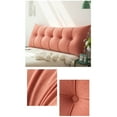 thumbnail image 5 of Triangular Headboard Pillow Twin XL Corduroy Fabric Ergonomic Design Side Pocket for Dorm Bed Sofa Backrest Support, 5 of 5