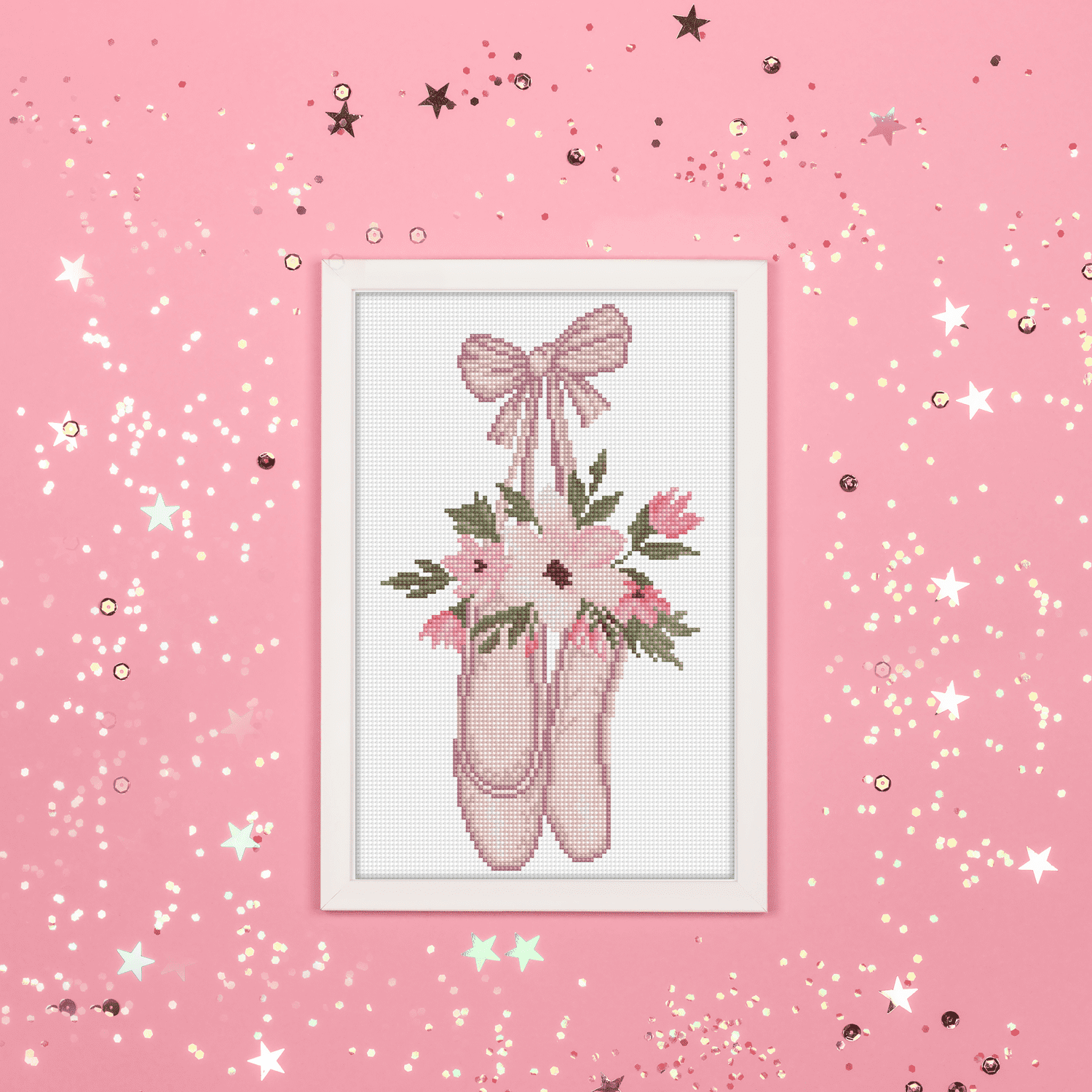 Diamond Dotz Ballet Slippers Diamond Painting Kit - 14.6" x 9.5"