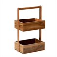 thumbnail image 1 of Caja Almacenamiento Madera Maciza Doble Capa, Estante para Decoración del Hogar, Caja Refrigerio para Sala Estar, Bandeja Almacenamiento Frutas y Verduras para Cocina, 1 of 5