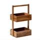 thumbnail image 1 of Caja Almacenamiento Madera Maciza Doble Capa, Estante para Decoración del Hogar, Caja Refrigerio para Sala Estar, Bandeja Almacenamiento Frutas y Verduras para Cocina, 1 of 5