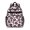 Pink and White Leopard Print, variant on Pink and Purple Leopard Print Cute School Backpack Bag for School with Padded Back and Adjustable Shoulder Straps 15.25"x11.5"x5.25"