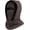 Coffee, variant on Outdoor winter warm hat neck strap integrated cycling mask, winter balaclava ski mask, windproof fleece mask（Coffee）（XX）