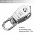 thumbnail image 3 of Polea simple de acero inoxidable M15 304 ACTIVE 6 piezas, 3 of 5