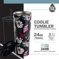 thumbnail image 4 of TAL Stainless Steel Coolie Tumbler 24oz, Black Flower, 4 of 5