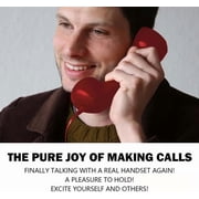 Retro Phone Handset for Smartphones, Wired Vintage Style Telephone Receiver Compatible with iPhone and Android Phones, Functional Novelty Gift Idea