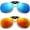Blue+red+box, variant on 2 pack Driving Glasses Polarized Clip On Sunglasses Rimless Flip Up Anti Glare With box-USA