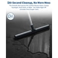 thumbnail image 3 of Winter Garage Floor Mat with Raised Lip Edge, Heavy Duty PVC Waterproof Containment Tray for Snow Mud Rain Protection, Non Slip Vehicle Parking Mat with Squeegee Fasteners, Easy Clean Durable Guard, 3 of 7
