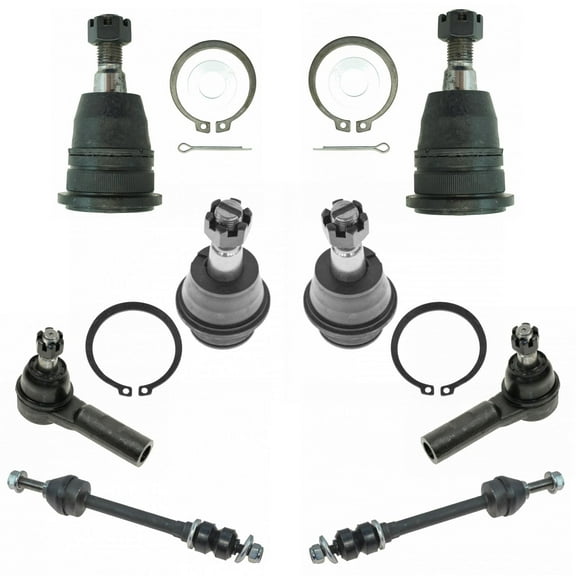 TRQ 8pc Steering Suspension Kit Ball Joints Tie Rods End Links for Ram 1500 PSA72143 Fits select: 2006-2008 DODGE RAM 1500