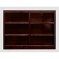 thumbnail image 4 of Home Square Traditional 6-Shelf Double Wide Wood Bookcase Set in Cherry, 4 of 5