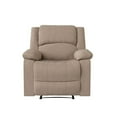 thumbnail image 5 of Hawthorne Collections Transitional Polyester Microfiber Recliner in Beige, 5 of 19