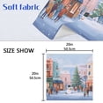 thumbnail image 5 of Napkin Satin Napkin 20*20 Inchx6 Kitchen Towel Dinner Plate Towel Decorative Towel Napkin Tea Towel Suitable For Kitchen Table Cartoon Christmas Street, 5 of 8
