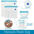 thumbnail image 3 of Vacuum Sealer Bags Leak Proof Reusable Food Storage Bags Keep Fresh Food Bags Easy to Use Zipper Freezer Bags Space Saving Gallon Freezer Bags for Kitchens, 3 of 7
