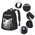 thumbnail image 4 of Lightweight Backpack, Animal Fox Wolf Forest Pattern Casual Backpack Men Outdoor Student Bag Travel Computer Bag, 4 of 8