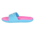 thumbnail image 4 of Nike Kawa Big Kid's Slides Gamma Blue/Pink Blast/White 819353-400, 4 of 6