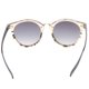 thumbnail image 4 of Gafas de sol redondas vintage estilo exterior con protección UV400, montura amarilla con diseño de tortuga y lentes grises, 4 of 4