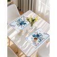thumbnail image 5 of Coastal Octopus Placemats Set of 8, Nautical Starfish Shell Jellyfish Anchor Placemats for Dining Table, Place Mats for Kitchen Tabletop, Waterproof Wipeable Dining Table Mats Set, 5 of 9