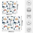 thumbnail image 2 of Ryvnso Christmas Snow Scene Dish Drying Mat for Kitchen Countertop 18x24 Large Dish Pad Drainer Rack Dish Sink Mats, 2 of 7