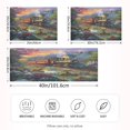 thumbnail image 4 of Haosy Satin Pillowcase for Hair and Skin Standard Cooling Silk Pillow Case with Envelope Closure Train Dog Flower 20"x26", 4 of 9