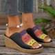 thumbnail image 4 of MKLEKYY Sandalias para Dama Sandalias de Tacón Alto Con Pendiente para Mujer Sandalias Casuales Con Bloques de Color, 4 of 4